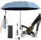 Nakazawa Pram Umbrella,Pram Parasol uv Protection, With Umbrella Clip Fixing Device, UPF 90+ UV Protect Pushchair Sun Parasol (sky blue)