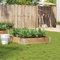 Fioriera da Giardino 100x100 cm in Legno Massello di Pino (8,5KG)