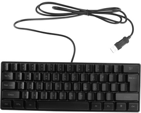 SECFOU Teclado Mecánico USB Retroiluminado RGB De Teclas Teclado para Gaming y Oficina Diseño Ergonómico Conflictos para Jugadores y Uso Diario