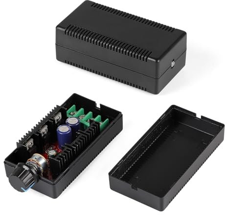 SWAWIS 12V 24V 48V 2000W MAX 9-50V 40A DC Régulateur de Vitesse du Moteur, Variateur de Vitesse pour Moteu avec Logement, PWM HHO RC Contrôleur