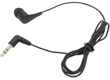 Auricolare Mono Singolo Lato, Auricolare In-Ear Monouso con Jack 3,5 mm, Cavo 1 m, Compatibile con iPhone, Android, MP3, per Sport e Corsa,Cuffie da presentatore della guida turistica