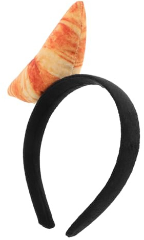 minkissy Brot Stirnband festliches Essensstirnband Donut-Stirnband Reifen Brot-Haarband für Elf Cosplay-Kopfbedeckung Brot Kopfschmuck Partykostüm Cosplay -Requisite Plüsch