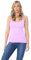 Hamishkane® Womens Plain Bodycon Cami Strappy Sleeveless Tank Tops, Slim Fitted Scoop Neck Vest Tops Women UK, Stretchy Gym Wear, Casual Summer Ladies Vest Lilac