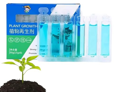 Indoor Plant Food,15g X 6 Stück Flüssigdünger | Wachstumsförderer Für Blumen, Wurzelaktivator Für Innen- Und Außenbereich, Gemüsegarten