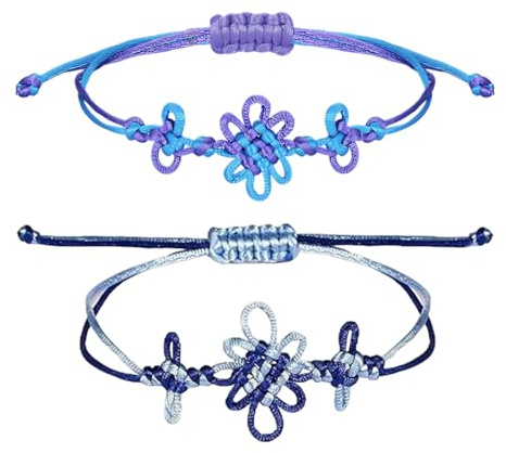 QOCUILC Kpop Cosplay-Hunters Armband 2er Set – Verstellbare Geflochtene Freundschaftsarmbänder im Hunters Stil für Anime, Festival, Halloween,