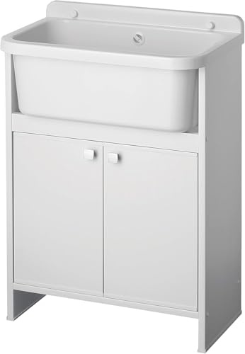 COXE 5001PMC Lavatoio Salvaspazio in Resina da Esterno, Bianco