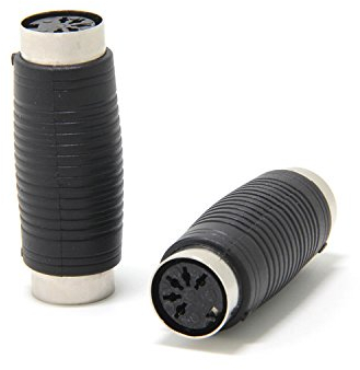 Ancable 2-Stück 5-Pölige Din Zu 5-Pölige Din Midi Koppler, Midi (Buchse) - Midi (Buchse) Koppler Joiner Adapter