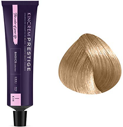 Kin Cosmetics - Coloración permanente enriquecida con queratina CN 10.00 – Rubio platino intenso frío, 60 ml