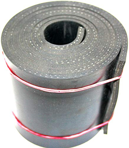 Gummimatte mit Gewebe in der Größe 1000x300x5mm Hartgummi Vollgummi Gummiauflage Gummiunterlage