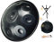 AS TEMAN Handpan, Handpan-Trommel in D-Moll 9 Tönen, 55,9 cm Stahl-Handtrommel mit weicher Handpan-Tasche, 2 Handpan-Schlägel, Handpan-Ständer, staubfreies Tuch, schwarz