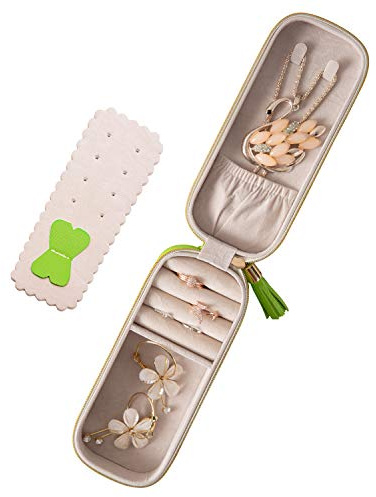 SANQIANWAN PU-Leder Klein Schmuckkästchen Schmuckkästchen Damen Schmuckkoffer Reise Schmuckaufbewahrung Schmuckbox Damen Schmuckschatulle für Ringe,Ohrringe,Halskette,Armbanduhr