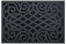 Nicoman Rubber Door Mat, Non-Slip Heavy Duty Doormat Sheltered Indoor Anti-Fatigue Easy Boot Scraper Eco-Friendly Victorian Style Indoor Entrance Mat Watertight - (Grey, Medium, 75 x 44cm)