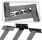 YIXISI 2 Stück 6 Zoll T-Scharnier, Dreieck Scharniere, Dreieck Türscharnier, T-Strap Scharniere mit Schrauben, Gartentorband, Türscharnier für Fenster, Zaun, Schuppen und Scheune (Schwarz)