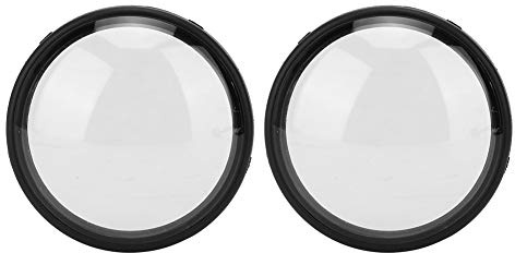Ersatzschutzobjektive für Max, 2 STÜCKE Ersatzklappe Objektiv Schutzhülle, Acryl Wasserdicht Staubdicht Anti-Öl-Schutz Objektiv Schutzhülle für Sports Actio Kamera