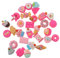 Zerodis 30 Stück DIY-Lebensmittel-Charm, Gemischte Süßigkeiten, Harzperlen, Zubehör für DIY Scrapbooking, Basteln, Kekse, Süßigkeiten, DIY-Dekoration
