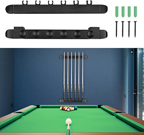 Adhafera Billard Queue Halterung, 6 Stück Queueständer, Billard Zubehör für Billardspiele