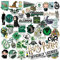 Harry Potter Slytherin Thema Aufkleber, gestanzt, Vinyl, groß, Deluxe-Aufkleber, Variety Pack – Laptop, Wasserflasche, Scrapbooking, Tablet, Skateboard, Indoor/Outdoor – 50 Stück