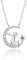 DESHOME Stern Zirkon kleiner Prinz Halskette S925 Sterling Silber Schlüsselbein Kette Anhänger Schmuck Geschenk Valentinstag/Verlobungsempfang/Jubiläum für Sie, Ehefrau, Silber