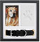 Navaris 3in1 Pfotenabdruck Set Hund - Foto Pfote Halsband - Hundepfoten Abdruck Machen mit diesem Paw Print Kit - DIY Memory Bilderrahmen - auch für Katzen