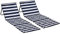 Outsunny 2er-Set Strandmatte, faltbar Strandliege mit Tragetasche, Liegestuhl mit verstellbare Rückenlehne, Sonnenliege 110 kg belast, Strandmatratze, Magazin Tasche für Garten Outdoor, Blau+Weiß