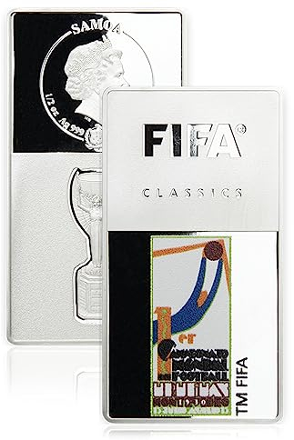 The Koin Club World Cup 1930 Uruguay Football Championship Silver Coin Bar Samoa $1 Dollar