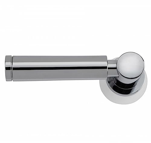URBNLIVING Universal Metal Chrome Plated Finish Toilet Flush Cistern Lever Arm Kit Handle Replacement for WC Toilets Flusher (Chrome Contemporary)