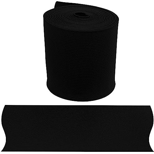 AERZETIX - C67409 - ummiband flach gewebt 2 m - breite 60 mm - Farbe schwarz - aus Polyester und Latex - konfektion, kurzwaren, nähen, Bekleidung, Stoffe, gürtel, Hosen, Rocke