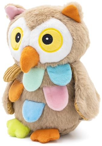 RBSFL Eule Plüschtier, Weiche Eule Kuscheltier, Eule Stofftier zum Kuscheln, Owl Plüsch Geschenk für Kinder, Familie, Freunde (23cm - Bunte Eule)
