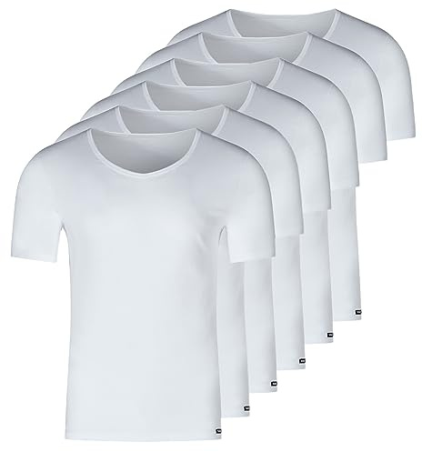 Skiny - Basic - Unterhemd/Shirt Kurzarm - 4er Pack (XXL Weiß)