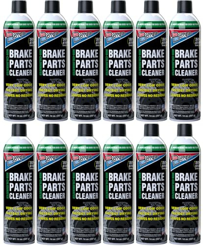 Elite Tool Center 12 Pack Berryman 2420C Brake Cleaner 14oz Aerosol Spray Can with Extension Tube VOC Compliant in All 50 States