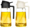 TrendPlain Pulverizador Aceite Spray 470ml - 2 en 1 Spray Aceite Cocina, Dispensadora para Freidora de Aire, Ensaladas, Vinagre y Accesorios Cocina - Negro y Blanco