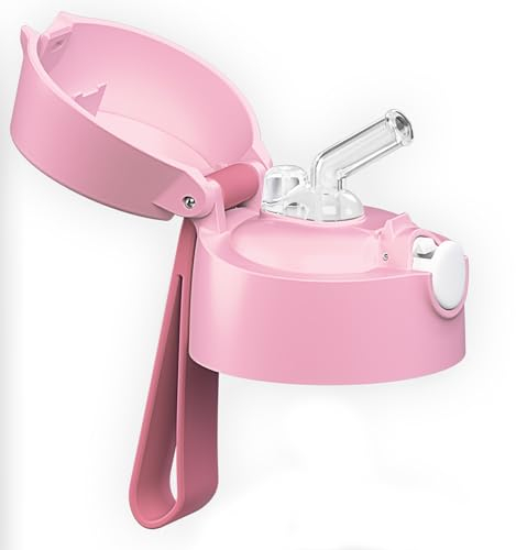 Jarlson® Ersatzdeckel für Charli und Mali Trinkflasche, verwendbar für 350ml und 500ml Flasche, Ersatzteile, Ersatz (Charli Deckel (Strohhalm), Rosa)