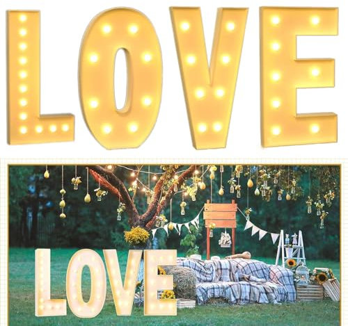 Chapiteau géant LOVE LED Lettres Saint Valentin Panneau lumineux LED 2,3 pieds / 3 pieds / 4 pieds de haut Panneau en mousse KT illumine le panneau LOVE for la décoration de fête d'anniversaire de mar