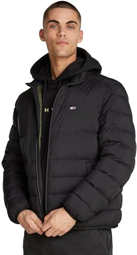 Tommy Jeans Herren Steppjacke Packable Down Jacket mit Reißverschluss