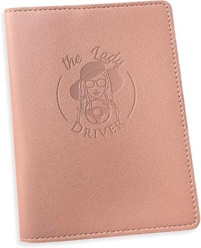 Jolis Papiers Porte Carte Grise Porte Papiers Voiture Permis De Conduire Cuir Synthétique Etui Carte Grise Rose Haute Qualité Lady Driver – Marque FR Lady Driver