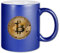 Tasse mit Motiv ″Bitcoin″ Keramik 330 ml Motiv T76 Glitzertasse Blau Krypto Motivtasse Spruchtasse