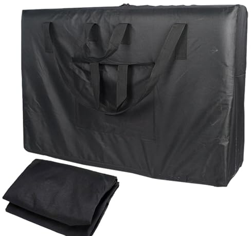 Generisch Tragetasche für Massageliegen mit Griff – Tragetasche mit Rollen, zusammenklappbarer Tisch, Aufbewahrungstasche für professionelle Massageliege, 70 cm, Schwarz