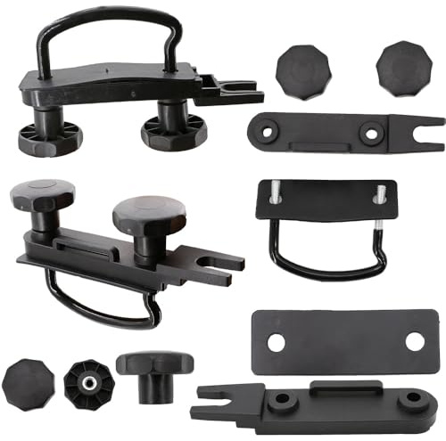 ZUBIX Dachbox Befestigung U Bügel für Dachbox Auto Abnehmbare Stangen Gepäckträger Clip,4pc