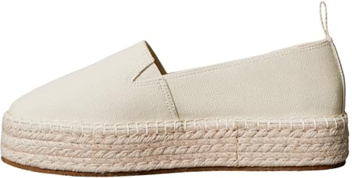 Calvin Klein Damen Plateau Espadrilles, Beige Pistazie, 39 EU