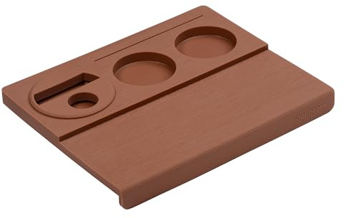 Normcore Espresso Tamping Station V3, tappetino angolare per pressare caffè, tappetino per baristi, silicone antiscivolo per uso alimentare, mousse moka