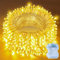 Hopexy Battery Fairy Lights, 15m 150 LEDs Fairy Lights Battery Operated with Timer, Waterproof Warm White String Lights with 8 Modes/Indoor Outdoor for Bedroom Wedding Garden Decorations