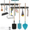 MEETOZ 2 Pack Garden Tool Storage Rack, Tool & Garden Storage Rack Garage Storage Wall Hanging Shed Hooks, Mop Broom Holder Wall Mounted, for Gardening Tools, Utility Room, Launry Room,Garage