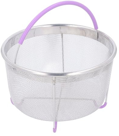 Dampfkorb aus Rostfreiem Stahl Fits 6QT-Schnellkochtopfs. Einheitliche Heizung Einfacher Einhand-Gebrauch für Vielseitige Küche Ideal für Gesundheitsbewusste Personen Ideal für Fitness