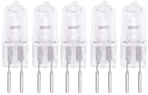 JZLBBC 5PCS 12V G6.35 100W Lampadine Alogene 24V 50W GY6.35 Lampadina alogena 220V G6.35 75W Lampade alogene bianco caldo per effetti di luce e proiettori 220V-50W
