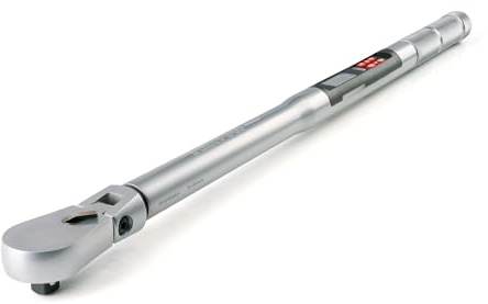 TEKTON Clé dynamométrique électronique double direction à tête flexible à 90 dents de 1/2 pouce (30-300 pieds-lb) | TRQ82123