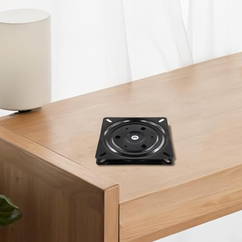360-Grad-Stahl-Drehplatte mit Kugellager für Stühle, Hocker und Boote, mit rostbeständigem, kaltgewalztem Stahl und sicherem Nietenverschluss (20,3 cm)