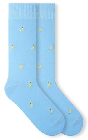 von Jungfeld Bio-Baumwoll Socken Damen Herren, Lange bunt gemusterte Businesssocken & Anzugsocken, 1 Paar, Gr.36-46