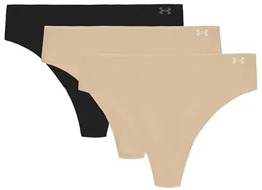 Under Armour Damen Tanga-Slips im 3er-Pack – Pure Stretch, unsichtbar, nahtlos, Keine Abdrücke, Ultraleicht, ganztägiger