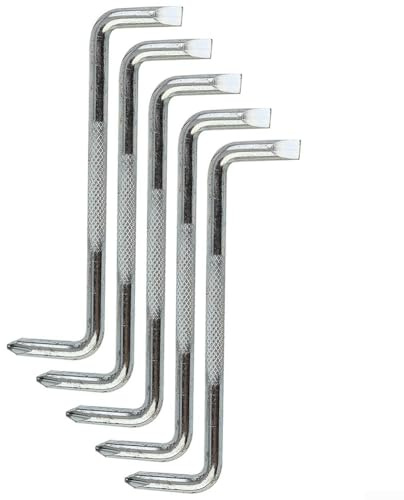 Juego de 5 destornilladores de cruz ranurados tipo Z, destornilladores de doble cabeza de 6 mm, herramientas de reparación de aleación de acero de alta resistencia para mantenimiento mecánico