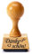 trendaffe Dankeschön Holzstempel - Bürostempel